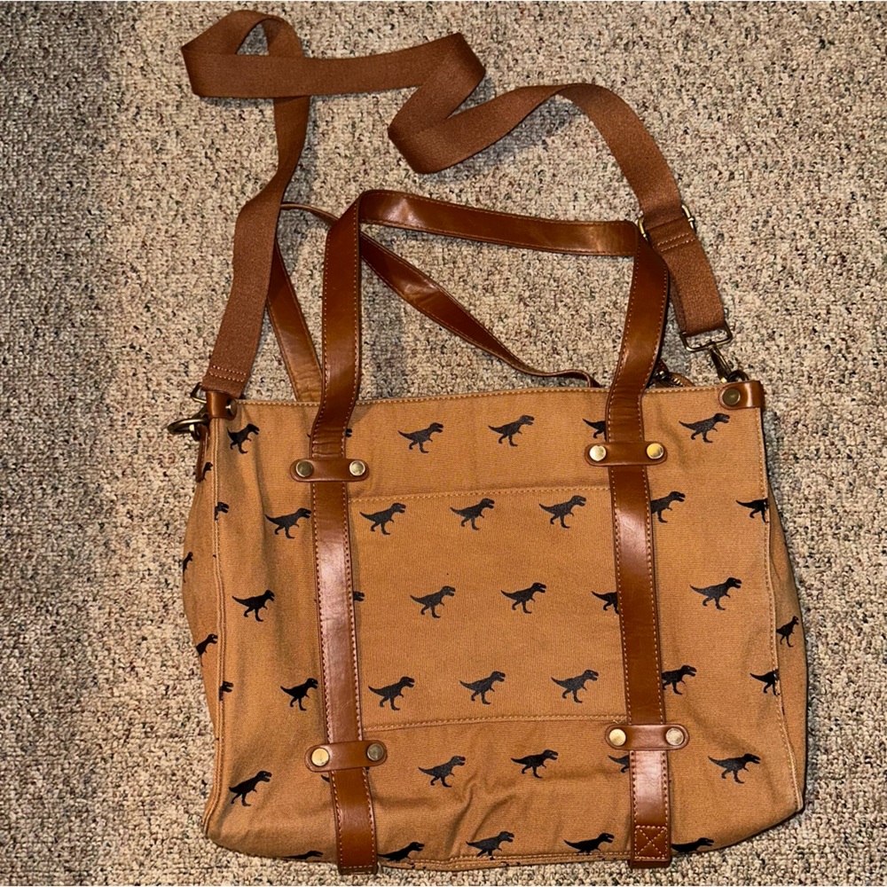 Mod Cloth Camp Director Tote - Dinosaur Print
